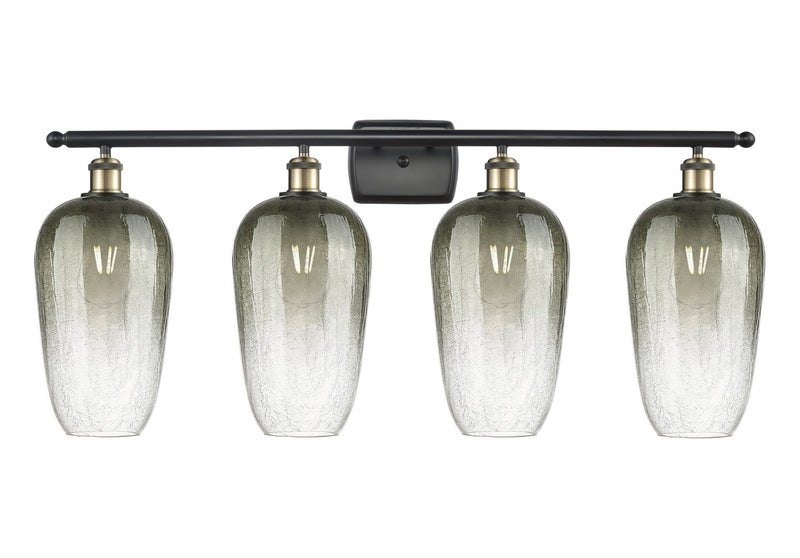 Innovations 516-4W-BAB-G484-7SL Four Light Bath Vanity, Black Antique Brass