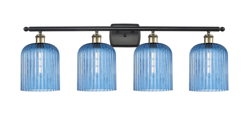 Innovations 516-4W-BAB-G559-8BL Four Light Bath Vanity, Black Antique Brass