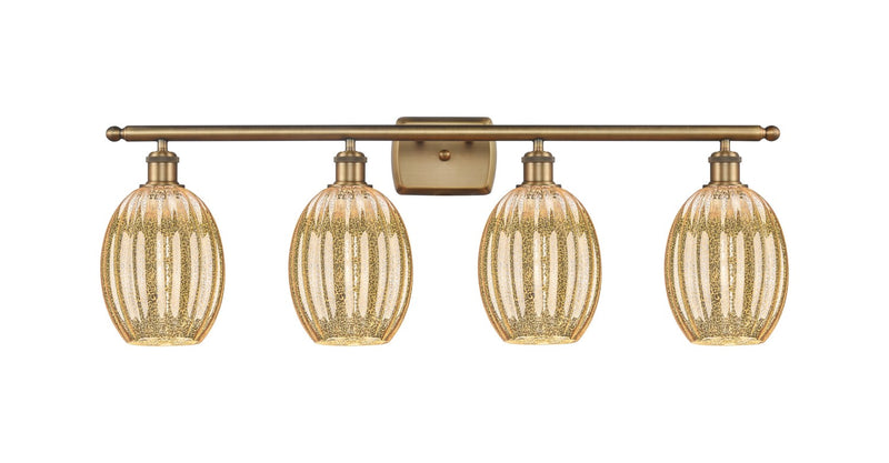 Innovations 516-4W-BB-G459-6ME Four Light Bath Vanity, Brushed Brass