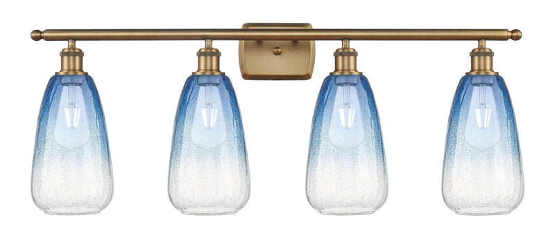 Innovations 516-4W-BB-G480-6SB Four Light Bath Vanity, Brushed Brass