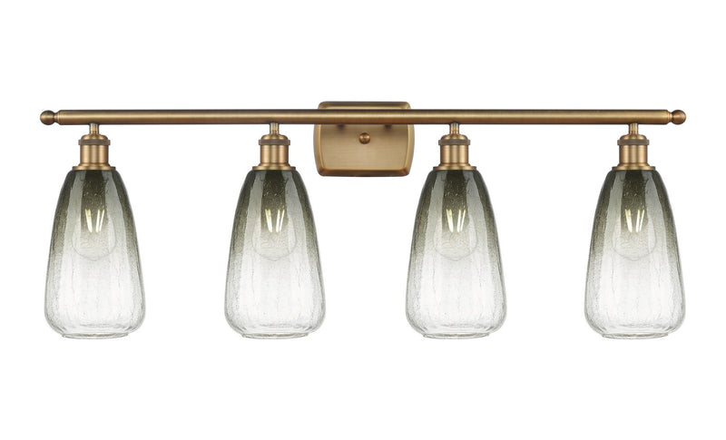 Innovations 516-4W-BB-G480-6SL Four Light Bath Vanity, Brushed Brass