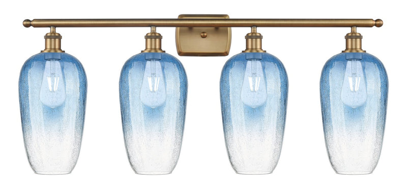 Innovations 516-4W-BB-G484-7SB Four Light Bath Vanity, Brushed Brass