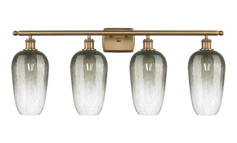 Innovations 516-4W-BB-G484-7SL Four Light Bath Vanity, Brushed Brass
