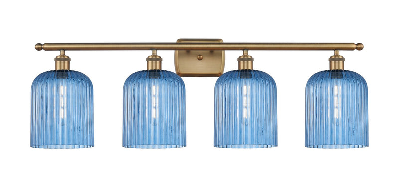 Innovations 516-4W-BB-G559-8BL Four Light Bath Vanity, Brushed Brass