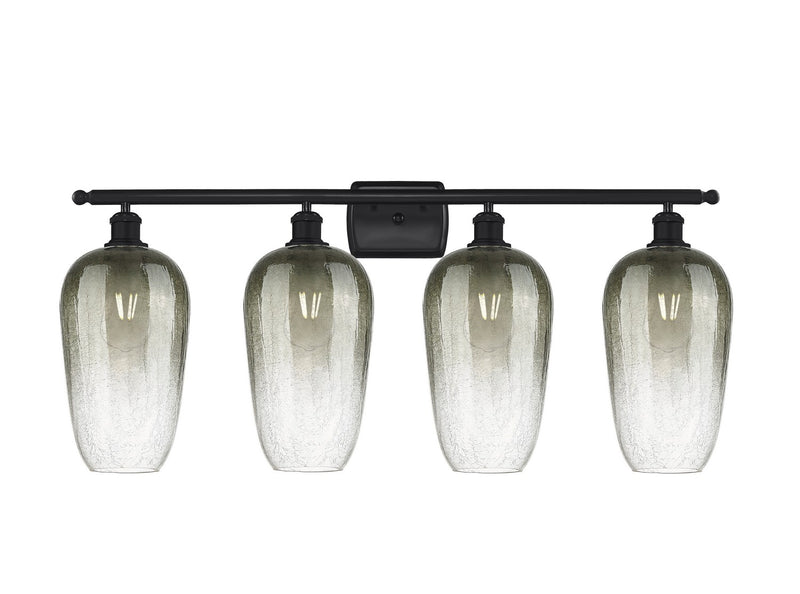Innovations 516-4W-BK-G484-7SL Four Light Bath Vanity, Matte Black