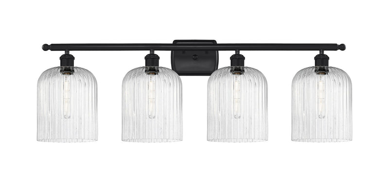 Innovations 516-4W-BK-G559-8SDY Four Light Bath Vanity, Matte Black