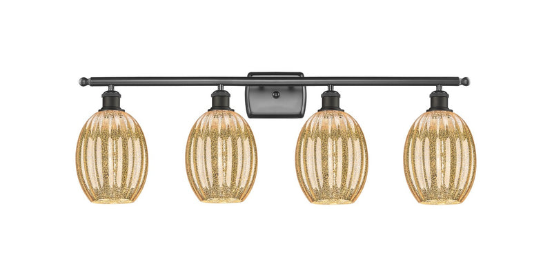 Innovations 516-4W-OB-G459-6ME Four Light Bath Vanity, Oil Rubbed Bronze