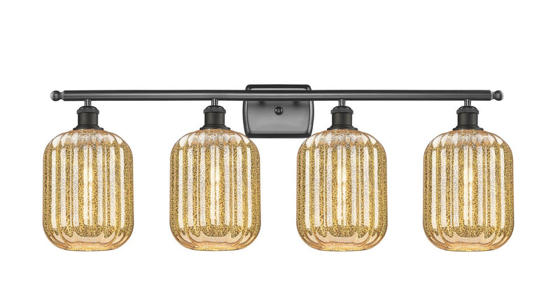 Innovations 516-4W-OB-G460-7ME Four Light Bath Vanity, Oil Rubbed Bronze