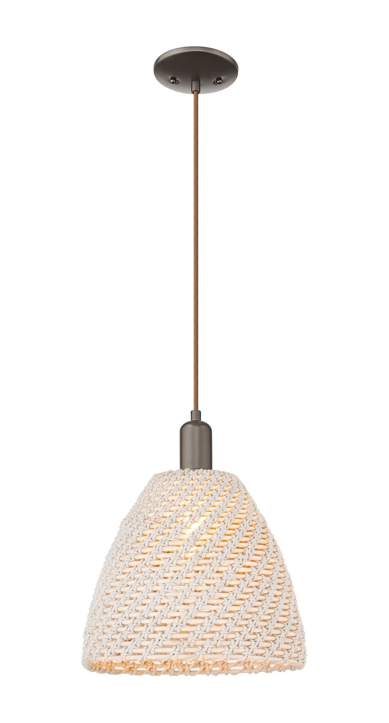 Innovations 716-1P-OB-NBD-12-NAT One Light Mini Pendant, Oil Rubbed Bronze