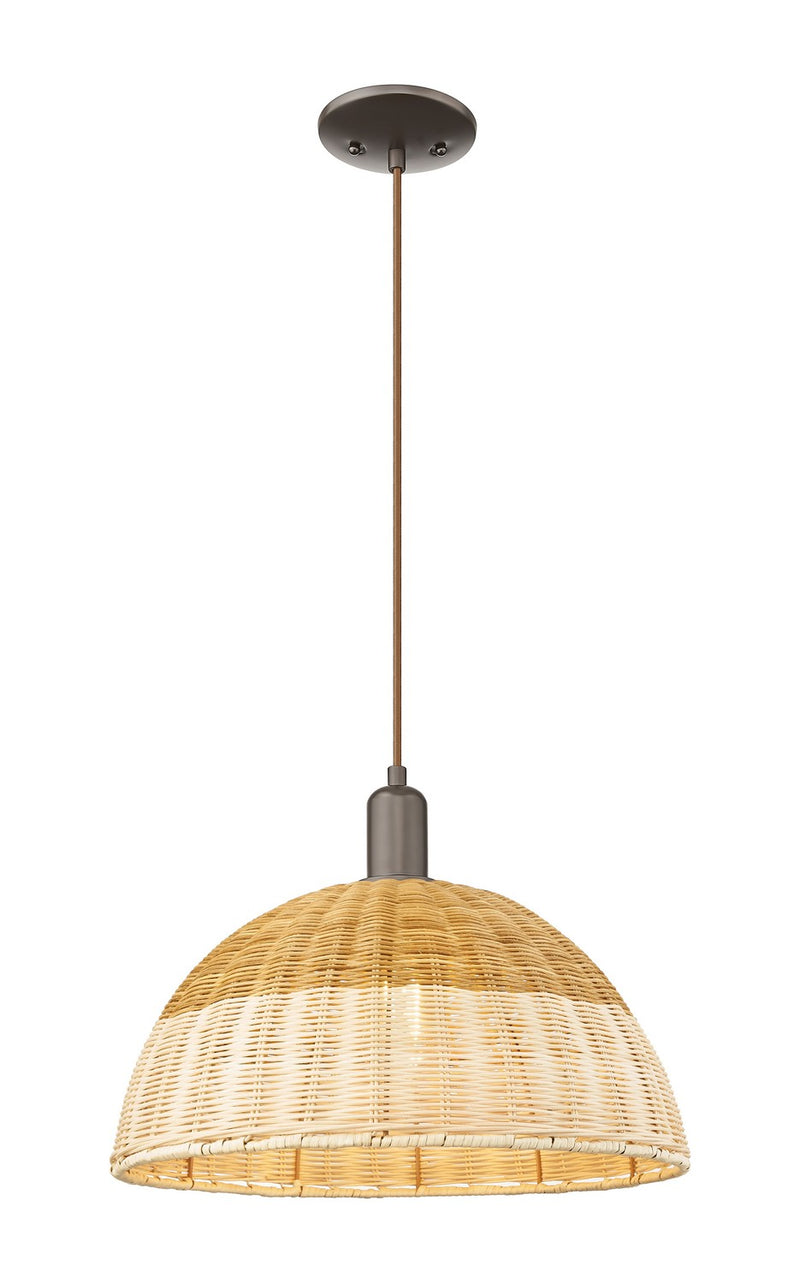 Innovations 716-1P-OB-NBD2-16-NAT One Light Mini Pendant, Oil Rubbed Bronze