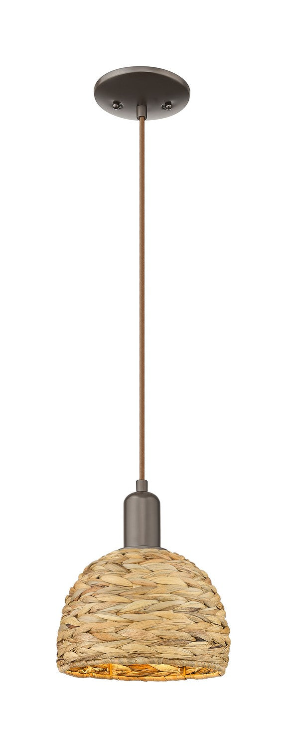 Innovations 716-1P-OB-RBD-8-NAT One Light Mini Pendant, Oil Rubbed Bronze