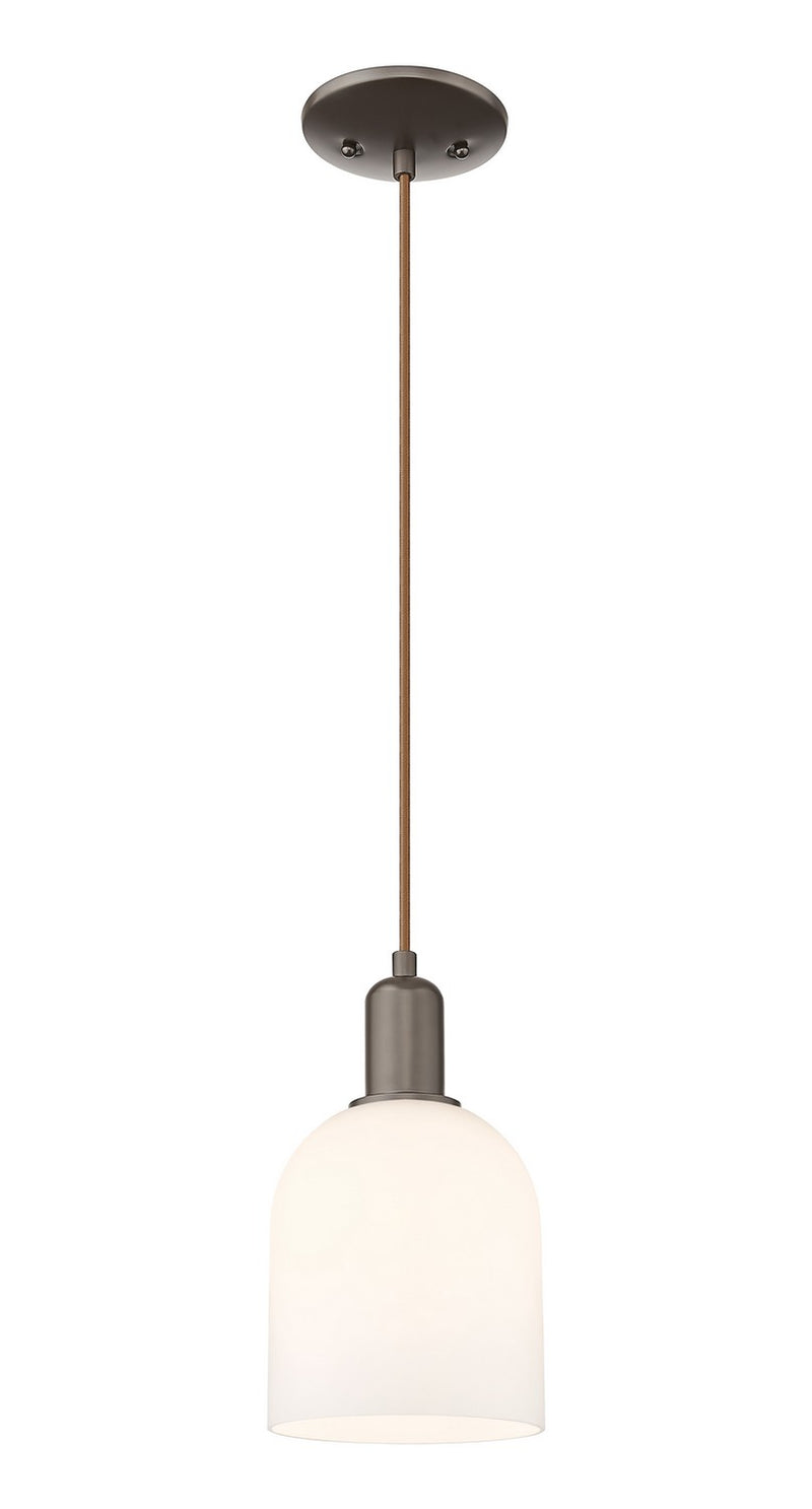 Innovations 716-1P-OB-G558-6GWH One Light Mini Pendant, Oil Rubbed Bronze