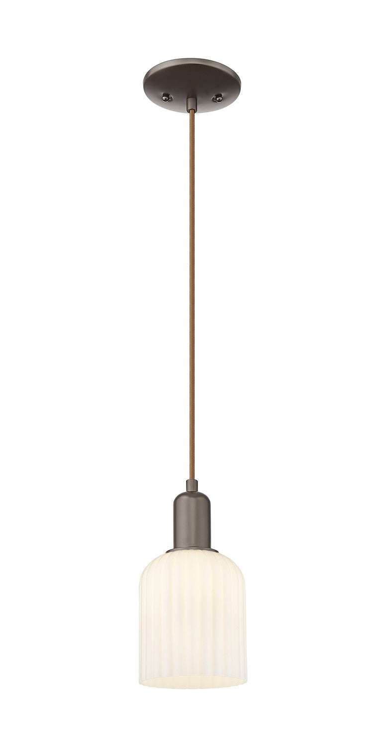 Innovations 716-1P-OB-G559-5GWH One Light Mini Pendant, Oil Rubbed Bronze