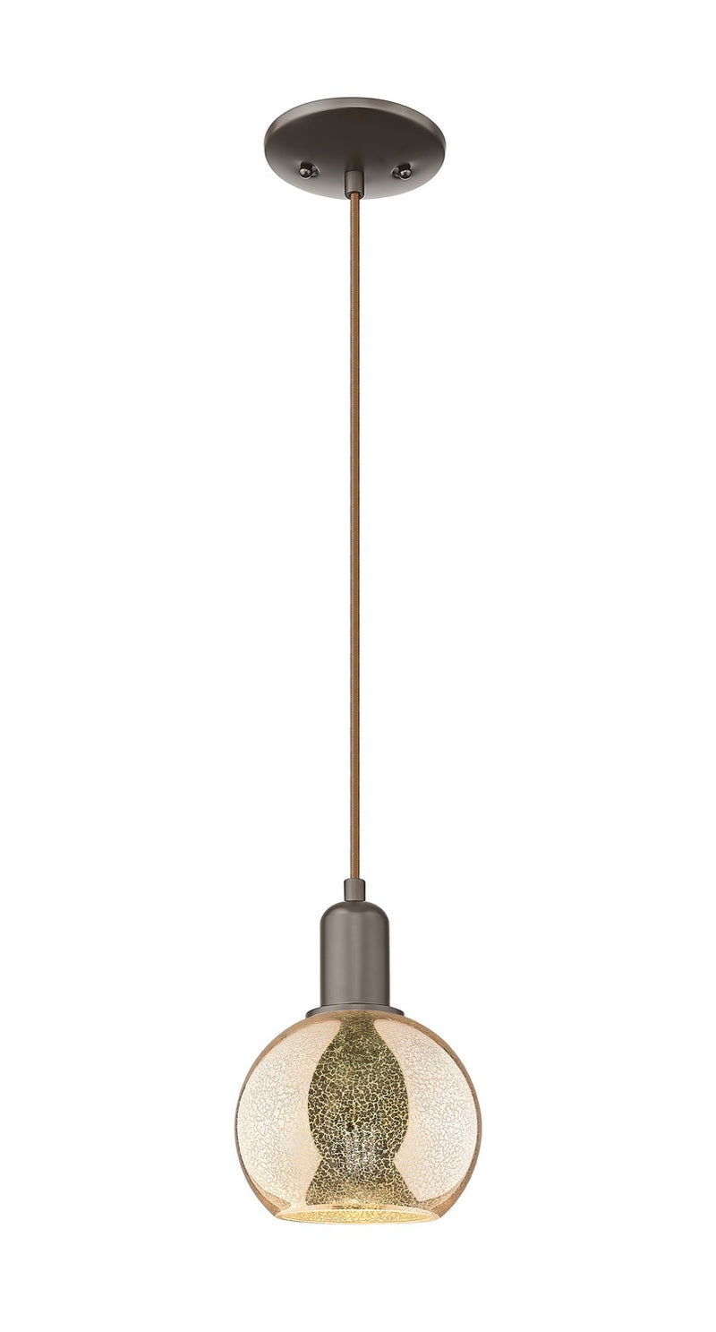 Innovations 716-1P-OB-G128-6 One Light Mini Pendant, Oil Rubbed Bronze