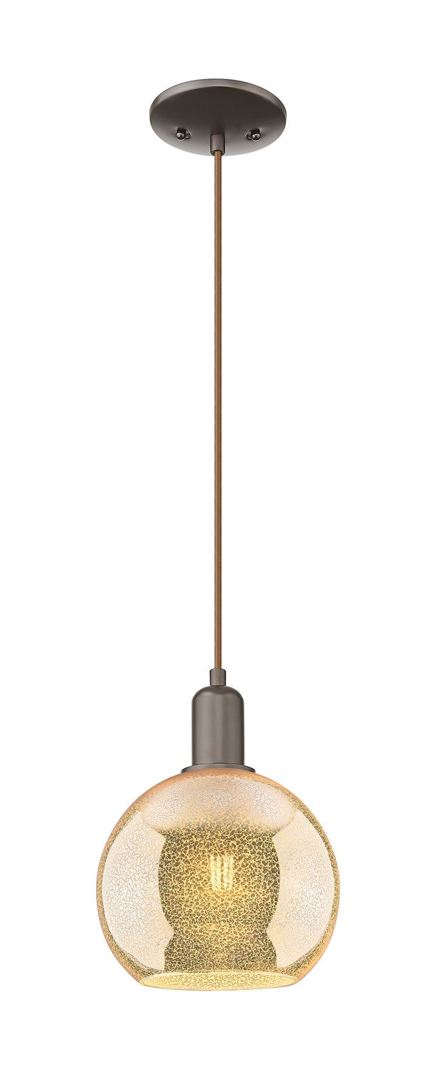 Innovations 716-1P-OB-G128-8 One Light Mini Pendant, Oil Rubbed Bronze