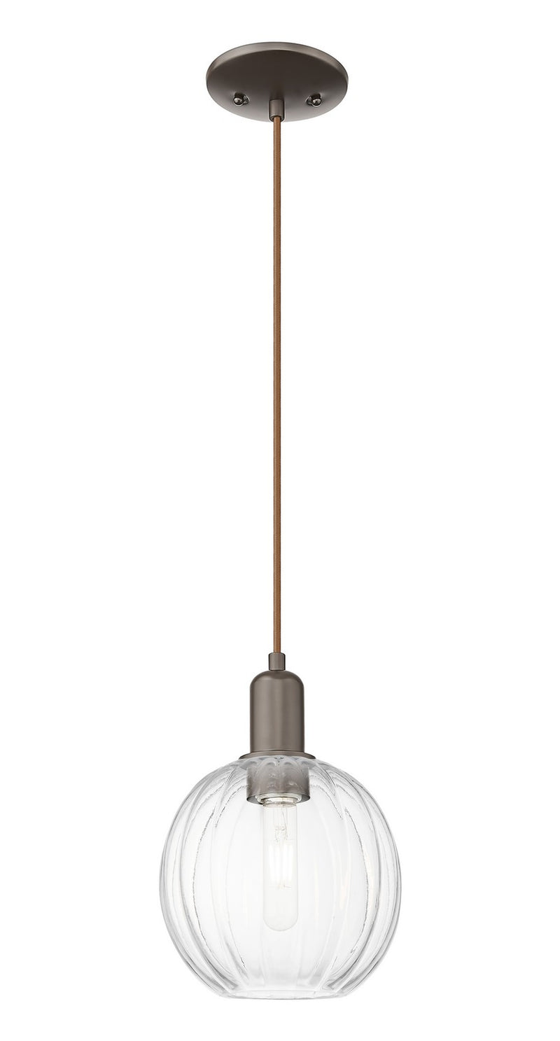 Innovations 716-1P-OB-G458-7CL One Light Mini Pendant, Oil Rubbed Bronze
