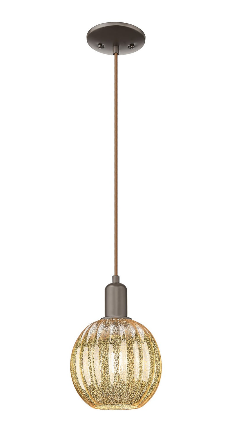 Innovations 716-1P-OB-G458-7ME One Light Mini Pendant, Oil Rubbed Bronze