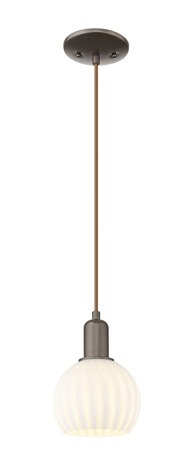 Innovations 716-1P-OB-G1217-6WV One Light Mini Pendant, Oil Rubbed Bronze
