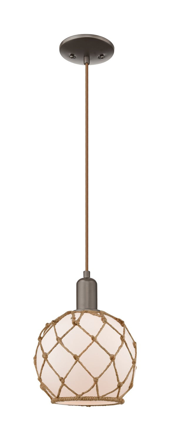 Innovations 716-1P-OB-G121-8RB One Light Mini Pendant, Oil Rubbed Bronze