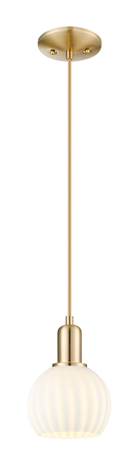 Innovations 716-1P-CB-G1217-6WV One Light Mini Pendant, Champagne Bronze
