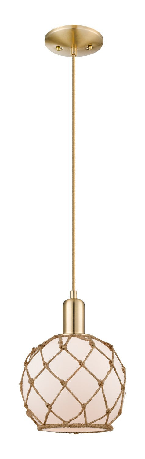 Innovations 716-1P-CB-G121-8RB One Light Mini Pendant, Champagne Bronze