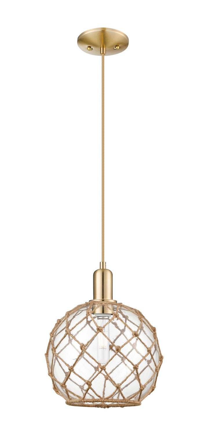 Innovations 716-1P-CB-G122-10RB One Light Mini Pendant, Champagne Bronze