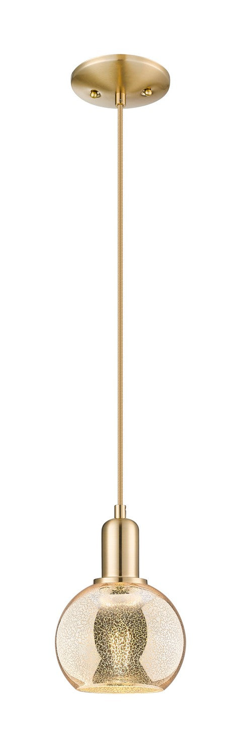 Innovations 716-1P-CB-G128-6 One Light Mini Pendant, Champagne Bronze