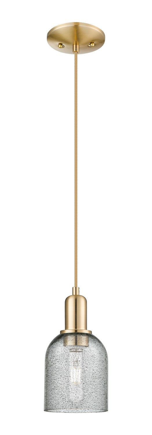 Innovations 716-1P-CB-G257 One Light Mini Pendant, Champagne Bronze