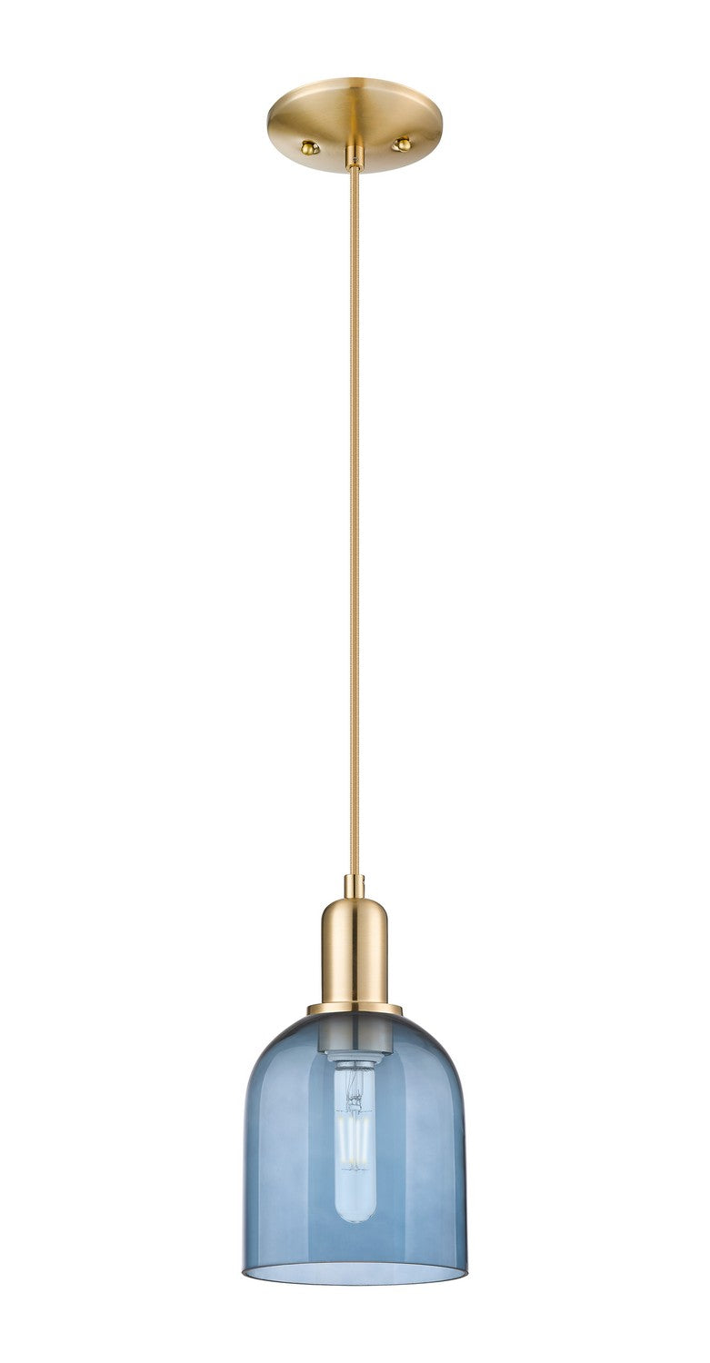 Innovations 716-1P-CB-G558-6BL One Light Mini Pendant, Champagne Bronze