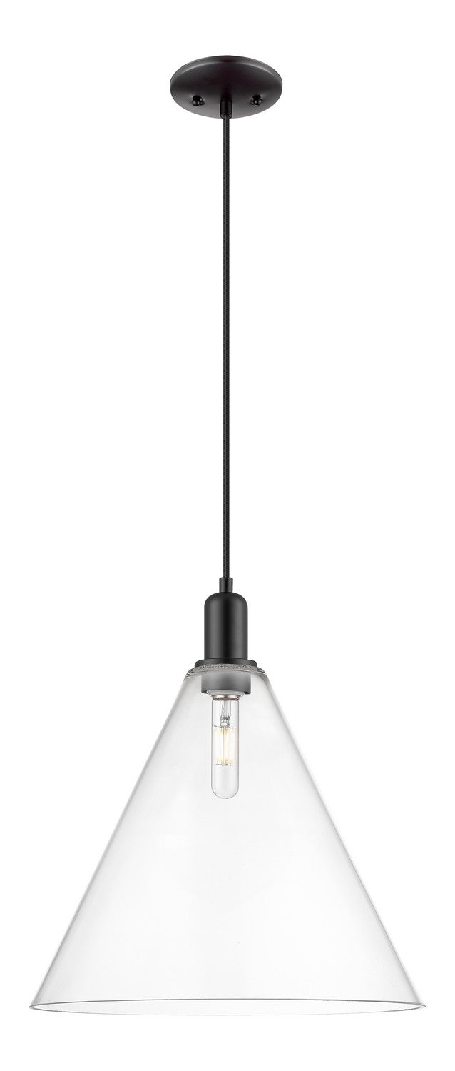 Innovations 716-1P-BK-GBC-162 One Light Mini Pendant, Matte Black