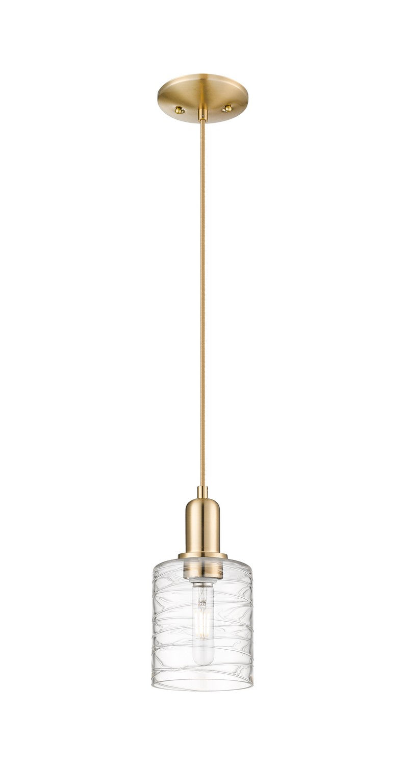 Innovations 716-1P-CB-G1113 One Light Mini Pendant, Champagne Bronze