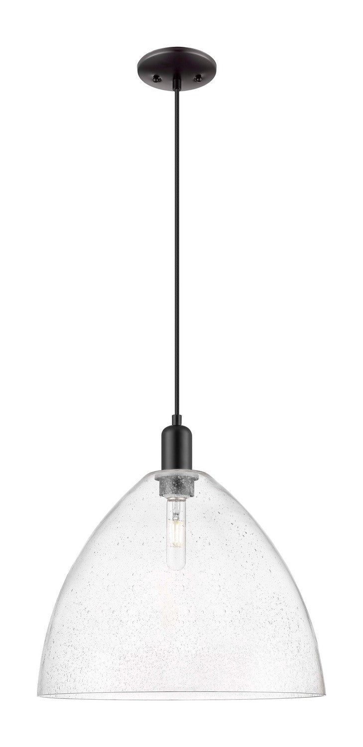 Innovations 716-1P-BK-GBD-164 One Light Mini Pendant, Matte Black