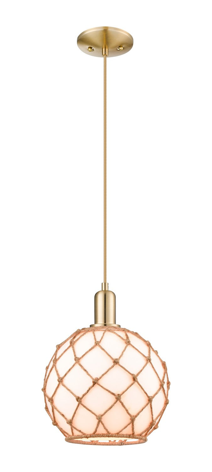 Innovations 716-1P-CB-G121-10RB One Light Mini Pendant, Champagne Bronze