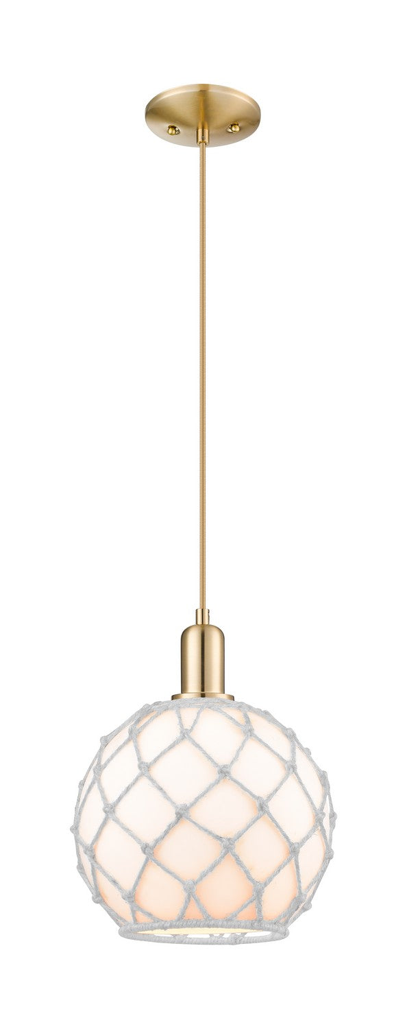 Innovations 716-1P-CB-G121-10RW One Light Mini Pendant, Champagne Bronze