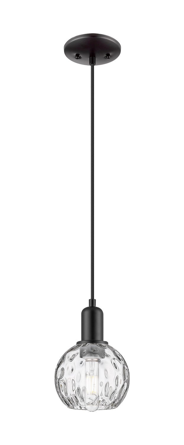 Innovations 716-1P-BK-G1215-6 One Light Mini Pendant, Matte Black