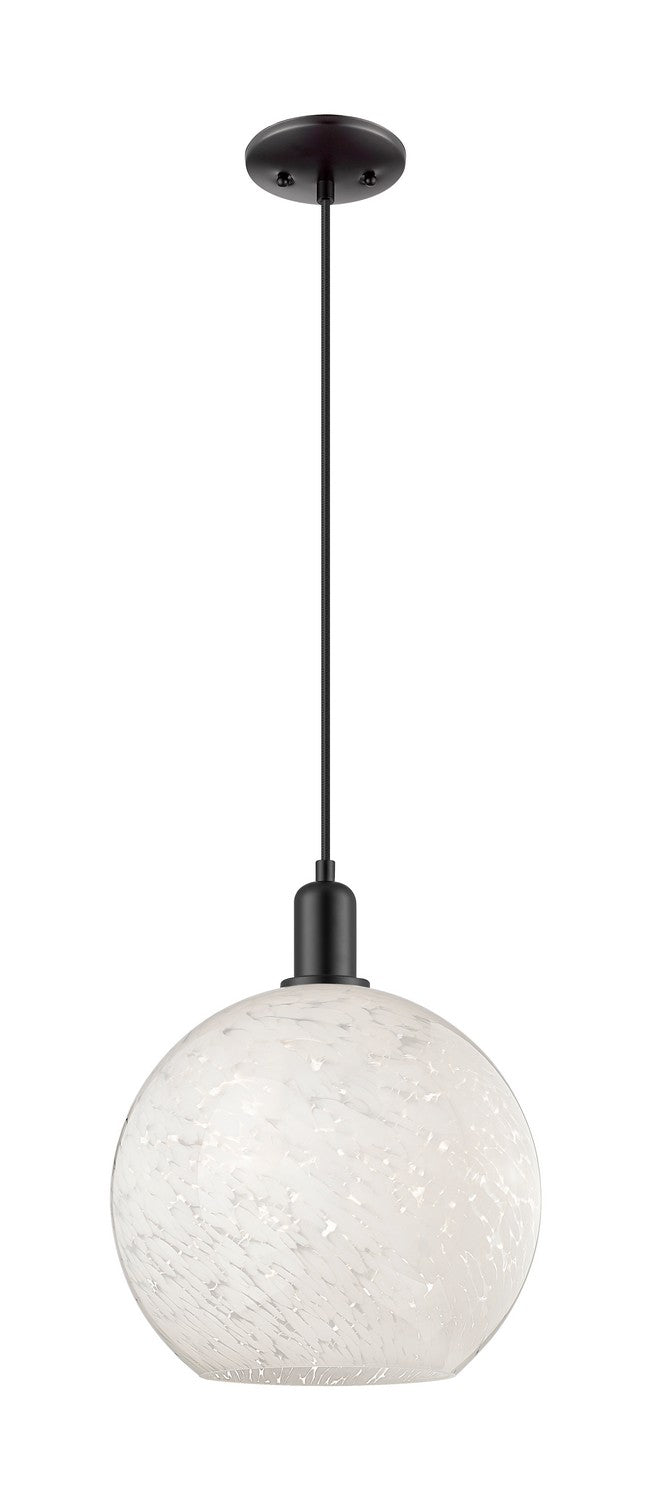 Innovations 716-1P-BK-G1216-12WM One Light Mini Pendant, Matte Black