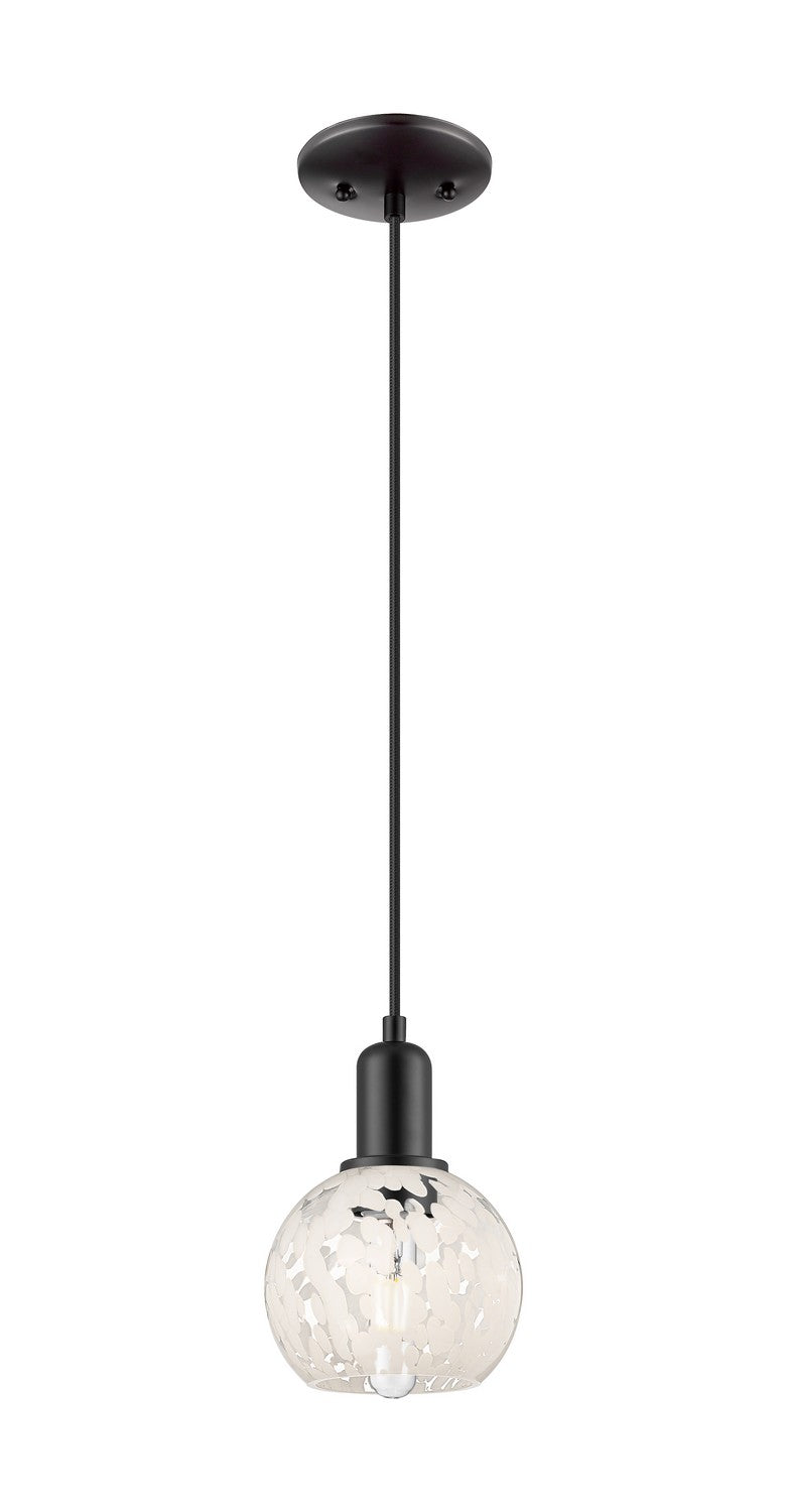 Innovations 716-1P-BK-G1216-6WM One Light Mini Pendant, Matte Black