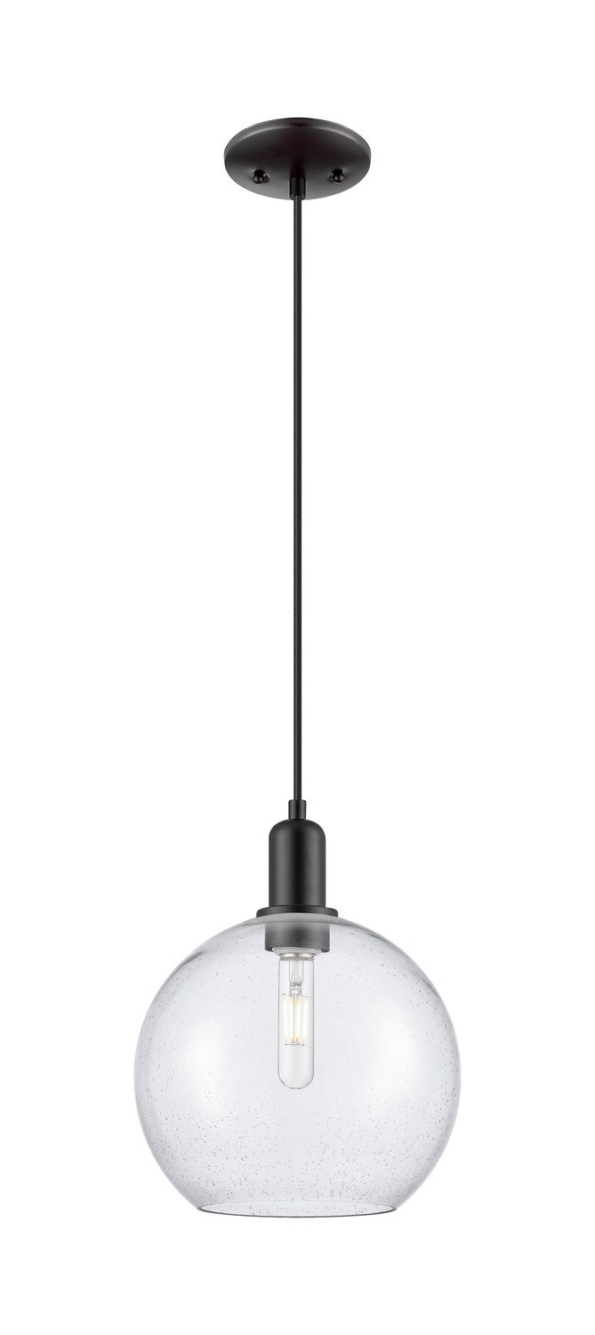Innovations 716-1P-BK-G124-10 One Light Mini Pendant, Matte Black