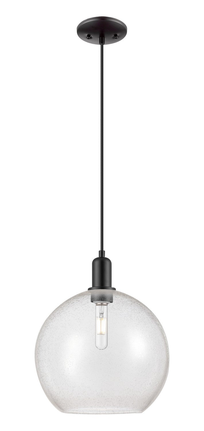 Innovations 716-1P-BK-G124-12 One Light Mini Pendant, Matte Black