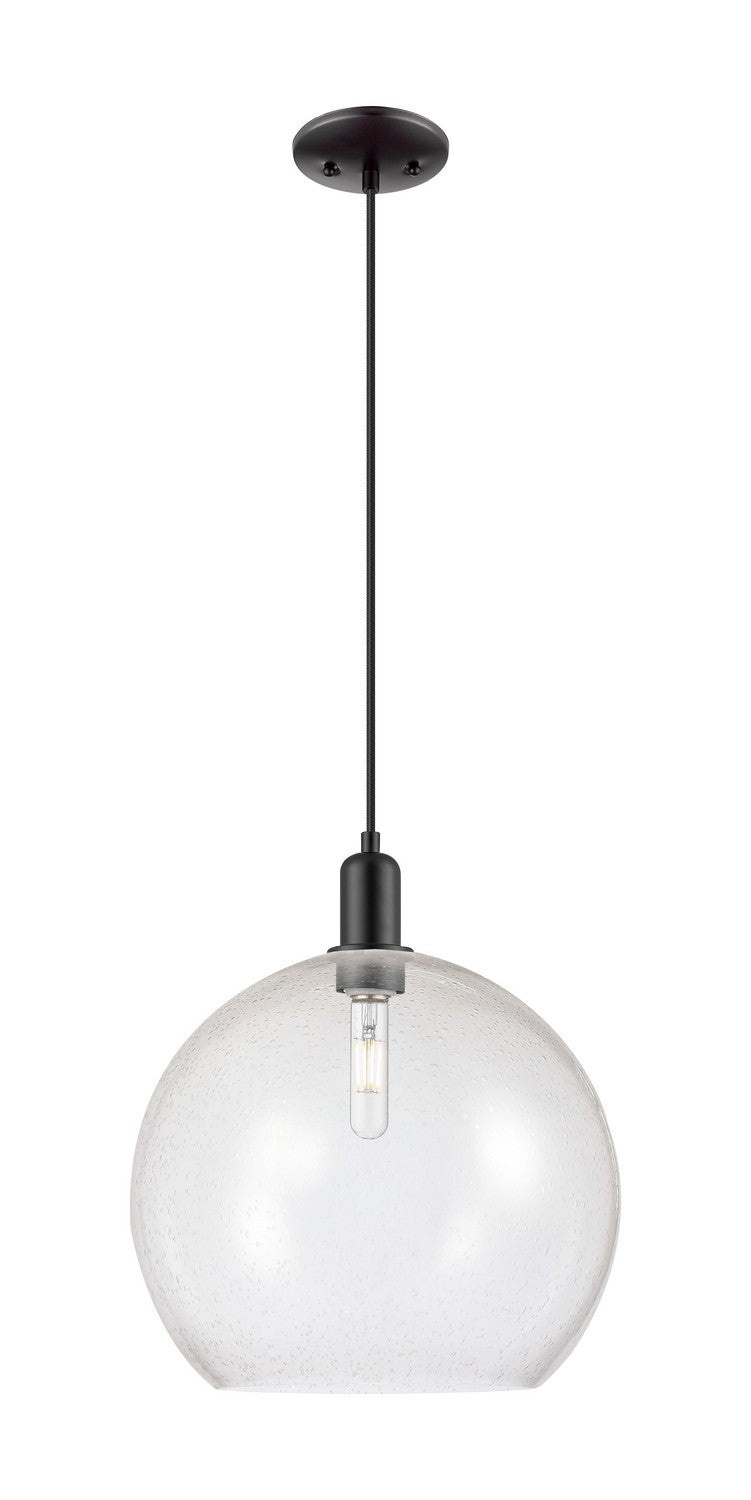 Innovations 716-1P-BK-G124-14 One Light Mini Pendant, Matte Black