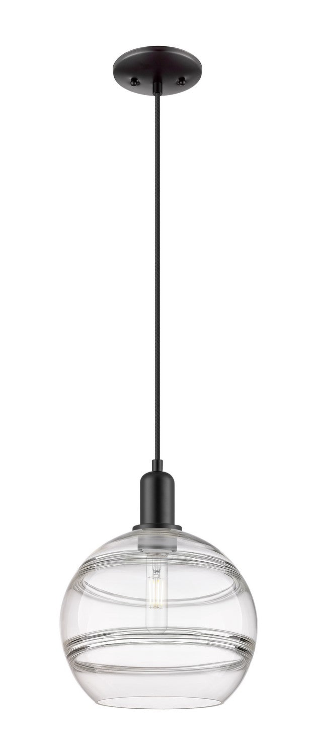 Innovations 716-1P-BK-G556-10CL One Light Mini Pendant, Matte Black
