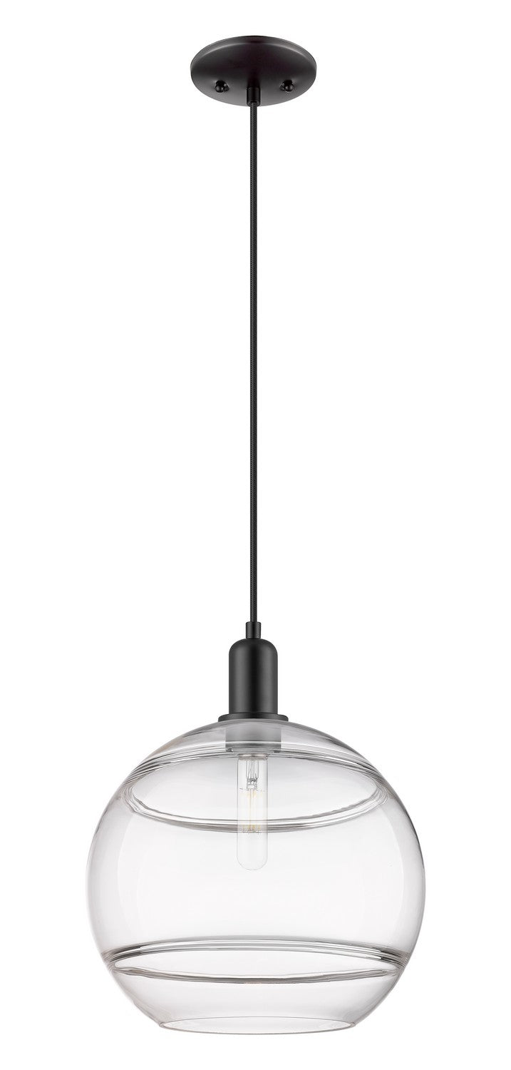 Innovations 716-1P-BK-G556-12CL One Light Mini Pendant, Matte Black