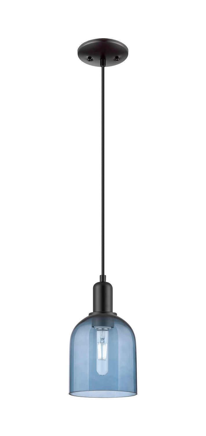 Innovations 716-1P-BK-G558-6BL One Light Mini Pendant, Matte Black
