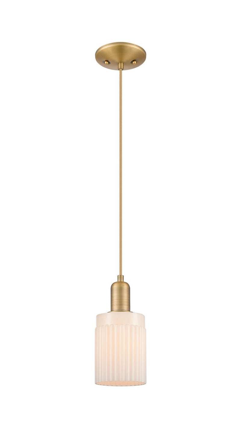 Innovations 716-1P-BB-G341 One Light Mini Pendant, Brushed Brass