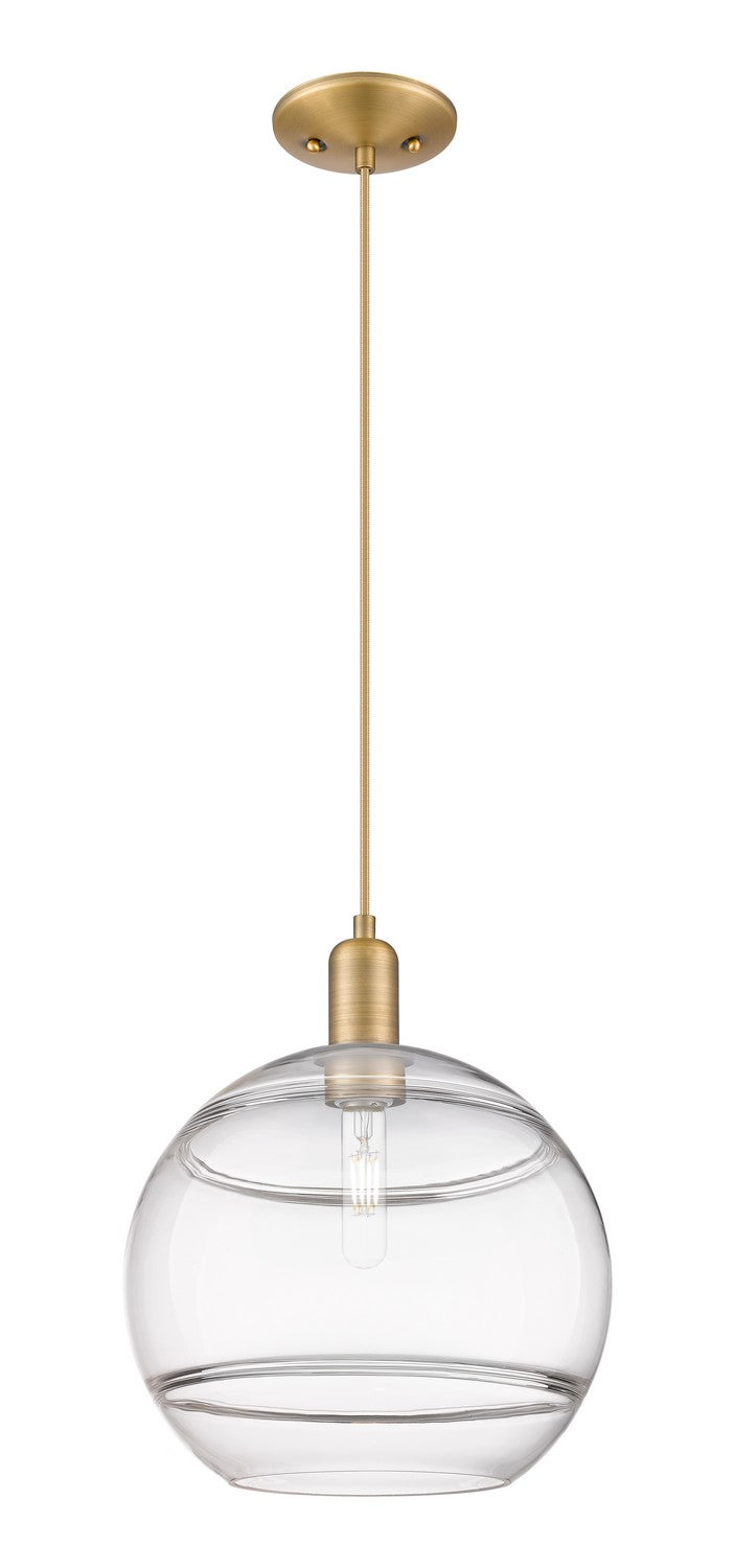 Innovations 716-1P-BB-G556-12CL One Light Mini Pendant, Brushed Brass