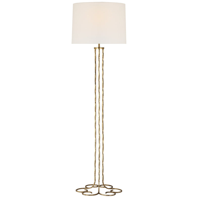 Visual Comfort Signature ARN 1020GI-L LED Floor Lamp, Gilded Iron