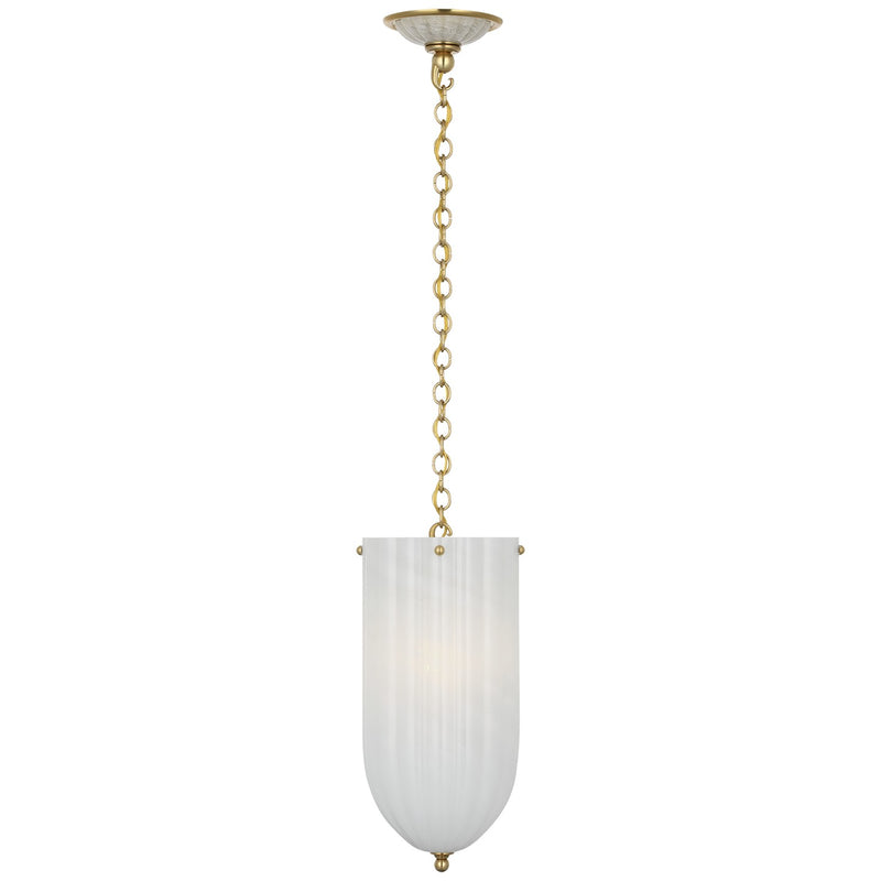 Visual Comfort Signature ARN 5016HAB-WSG LED Pendant, Hand-Rubbed Antique Brass