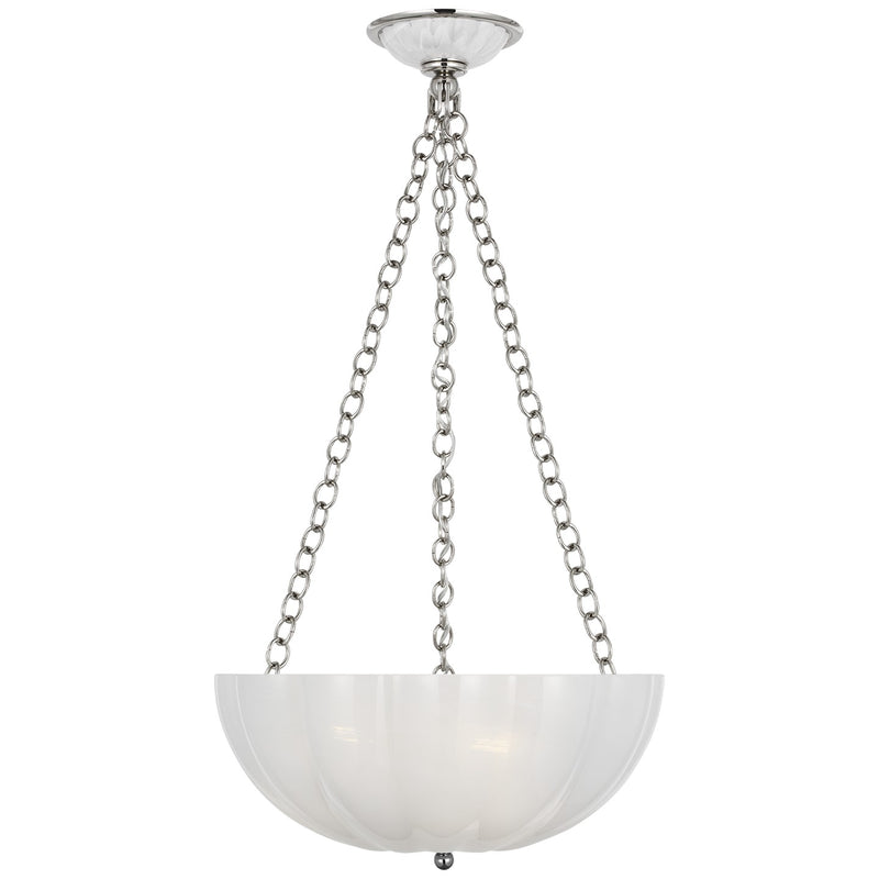 Visual Comfort Signature ARN 5017PN-WSG LED Chandelier, Polished Nickel