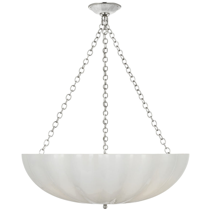 Visual Comfort Signature ARN 5019PN-WSG LED Chandelier, Polished Nickel