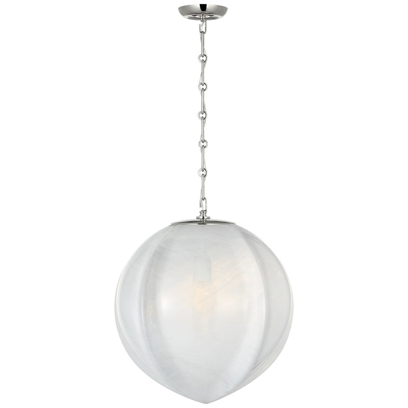 Visual Comfort Signature ARN 5026PN-WSG LED Pendant, Polished Nickel
